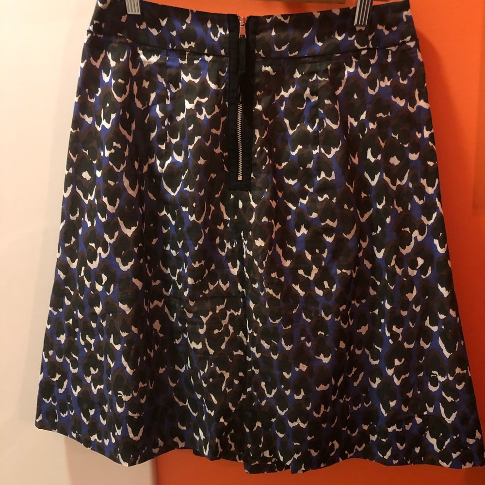 Elie Tahari  Leopard Print A-Line Skirt
